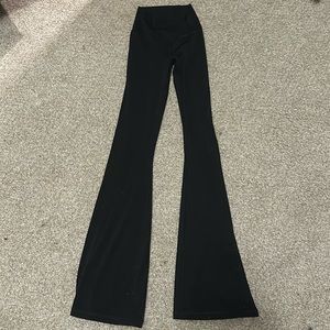 Aerie Black Flare Crossover Leggings